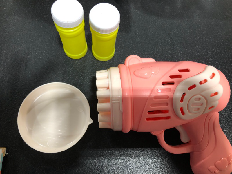 Photo 1 of 23 Hole Bubble Machine for Kids, 2022 New Toy Gift Bubble Gun,Handheld Bubble Maker for Kids,Bubble Blower Machine Toys,Boys Girls Outdoor Indoor Toys Summer Beach Toys (D)
