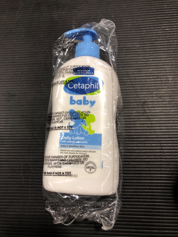 Photo 2 of Cetaphil Baby Daily Lotion with Organic Calendula, NEW 13.5 fl oz, Vitamin E, Sweet Almond & Sunflower Oils, Mineral Oil Free, Paraben Free, Dermatologist Tested, Clinically Proven for Sensitive Skin NEW 13.5oz, Daily Lotion