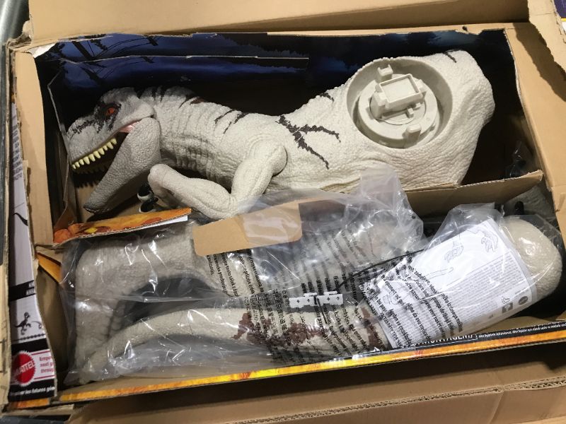 Photo 1 of Jurassic World Dominion Large Dinsoaur Toy, Super Colossal Atrociraptor Action Figure 3 Feet Long with Eating Feature, Gift for Kids [Amazon Exclusive] Dinosaur Toy