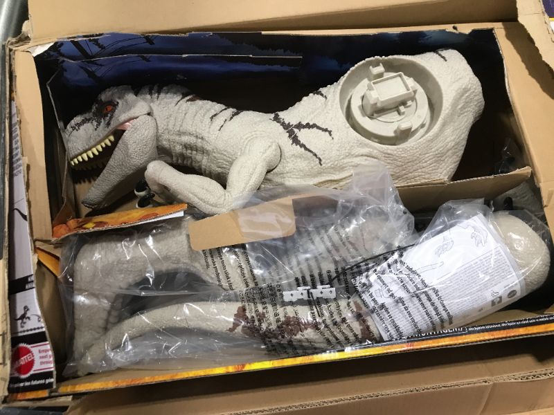 Photo 2 of Jurassic World Dominion Large Dinsoaur Toy, Super Colossal Atrociraptor Action Figure 3 Feet Long with Eating Feature, Gift for Kids [Amazon Exclusive] Dinosaur Toy