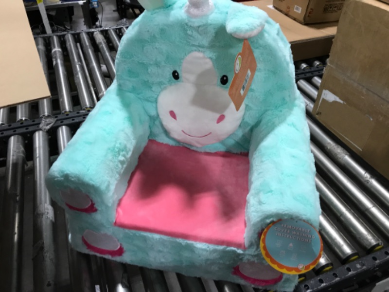 Photo 2 of Animal Adventure | Sweet Seats | Teal Unicorn | Soft Plush Children's Chair