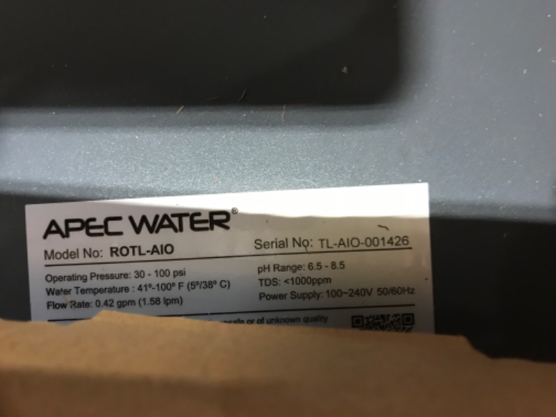 Photo 4 of APEC Tankless RO Water Filter System ROTL-AIO - Four-in-One Premium Reverse Osmosis Water Filtration, 2:1 Pure to Drain, Filters Fluoride, Heavy Metals, 1K+ Impurities, Easy DIY Install & Care