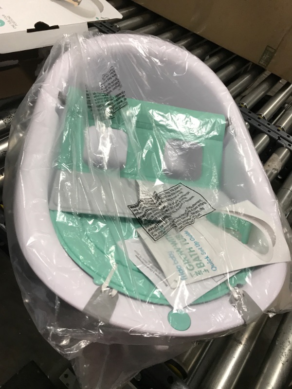 Photo 2 of 4-in-1 Grow-with-Me Bath Tub by Frida Baby Transforms Infant Bathtub to Toddler Bath Seat with Backrest for Assisted Sitting in Tub