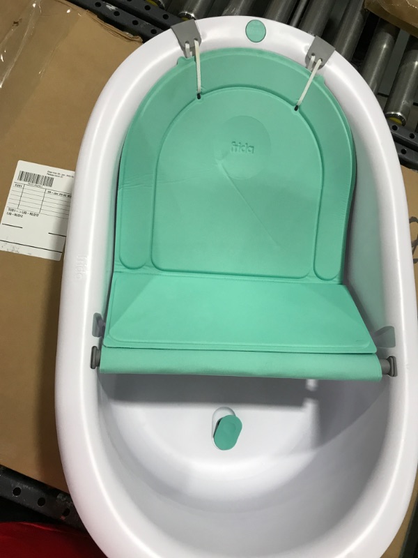 Photo 4 of 4-in-1 Grow-with-Me Bath Tub by Frida Baby Transforms Infant Bathtub to Toddler Bath Seat with Backrest for Assisted Sitting in Tub
