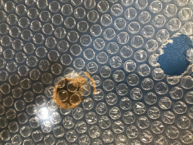 Photo 1 of GoSports Mid-Size Table Tennis Game Set - Indoor/Outdoor Portable Table Tennis Game with Net, 2 Table Tennis Paddles and 4 Balls Blue Table