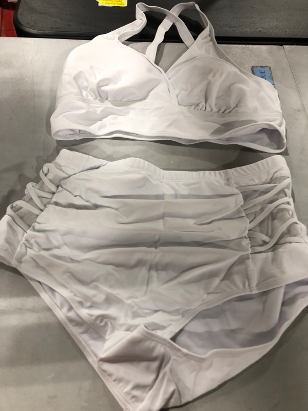 Photo 1 of 16W bathing suit white