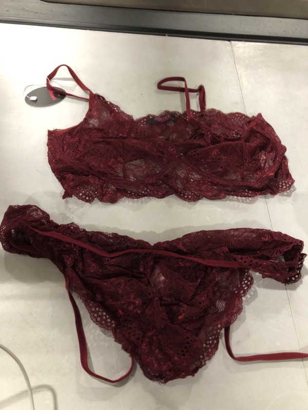 Photo 1 of burgundy lingerie size XL