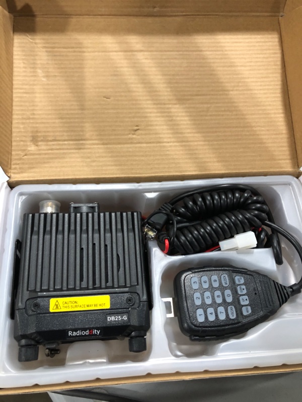 Photo 2 of Radioddity DB25-G GMRS Mobile Radio, 25 Watts Two Way Radio Long Range, Quad Watch, GMRS Repeater Capable, with Dual Band Scanning Receiver, for Car Vehicle, Off Road, Overlanding