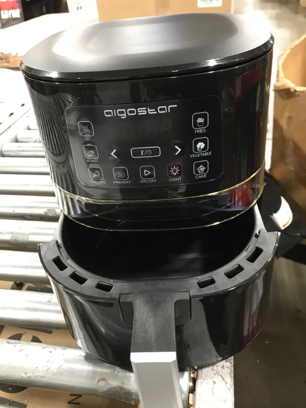 Photo 2 of 4.2 Quart Air Fryer, Aigostar 1500W Digital Air Fryer with Viewing Window, 7 One-Touch Presets & Auto Shutoff, Adjustable Temperature Control, Nonstick Basket Oilless Hot Airfryer Small Air Fryer