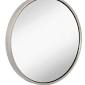 Photo 1 of 24" Floating Antiqued Silver Circle Mirror
