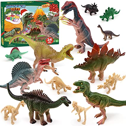 Photo 1 of [ Extra Large ] Dinosaur Advent Calendar 2022 for Kids, 24 Days Surprise 17 x 15 Inch Christmas Countdown Calendars Dino Toy, Christmas Holiday Gifts for Boys Girls Xmas Party Favors
