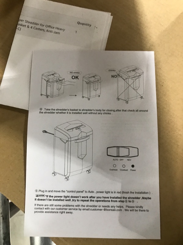 Photo 3 of Bonsaii C149-C Shredder and 24-Pack Lubricant Sheets