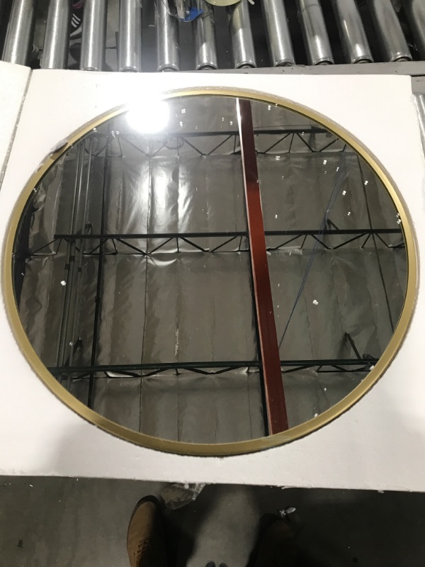 Photo 1 of Round metal mirror