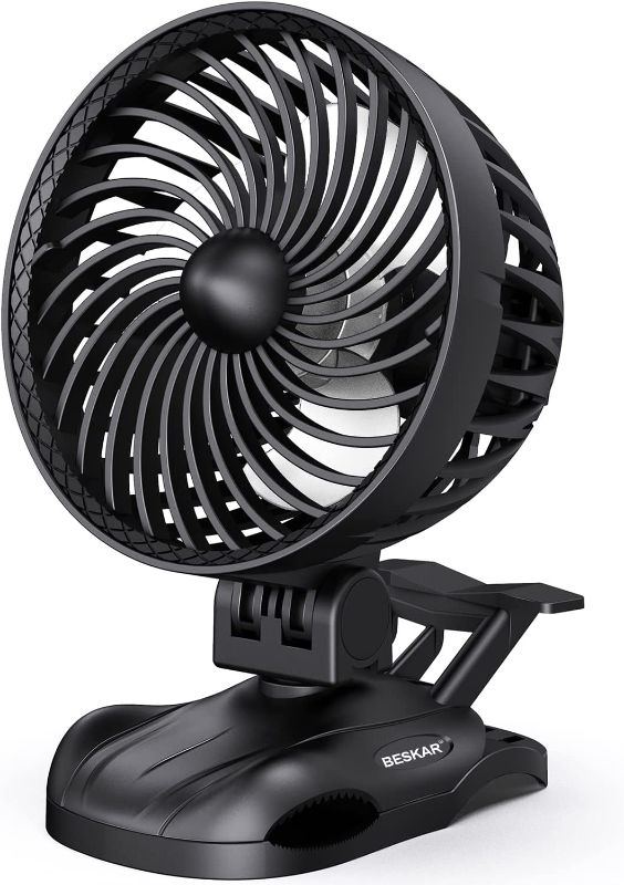 Photo 1 of Clip on Fan Small Desk Fan 2 In 1 - Personal USB Fan with CVT Speeds and Strong Airflow, Adjustable Tilt, The Quiet Little Fan for Office Home Bed - USB Cord Plug in Powered 