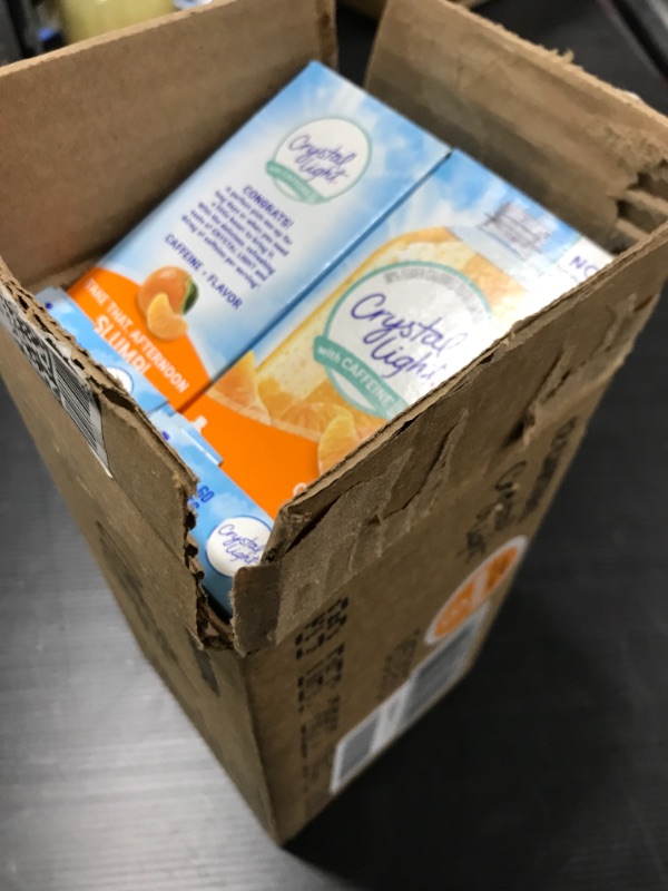 Photo 1 of 12 ct- Crystal Light With Caffeine Citrus On-The-Go Drink Mix 10-0.09 oz Packets