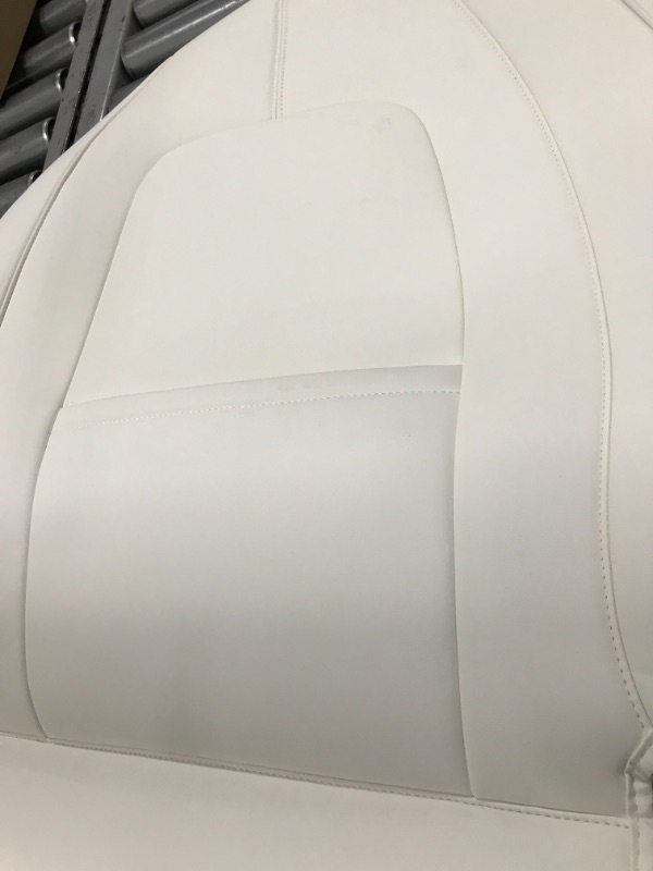 Photo 2 of  White Leather Seat Cover. (Only 1)
