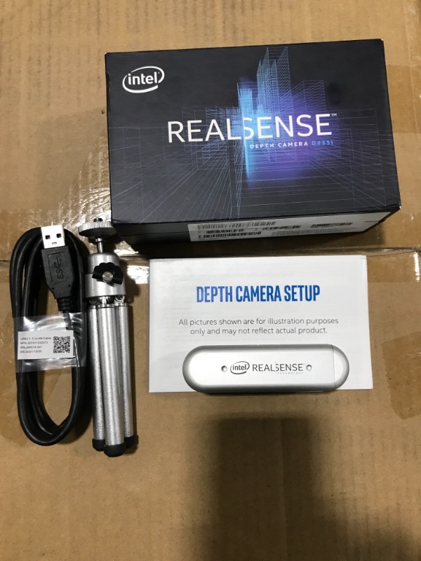 Photo 1 of Intel RealSense Depth Camera D435i, Silver (82635D435IDK5P)