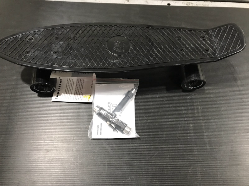 Photo 1 of KMX Mini Cruiser Skateboard 27" - Classic Plastic Nickel Cruiser Board 