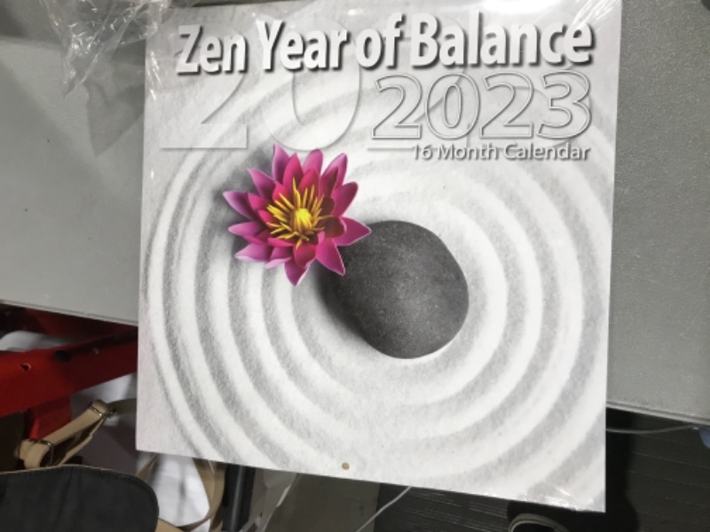 Photo 2 of 2023 Zen: Year of Balance Full Size Wall Calendar for Planning, Scheduling, and Organizing
