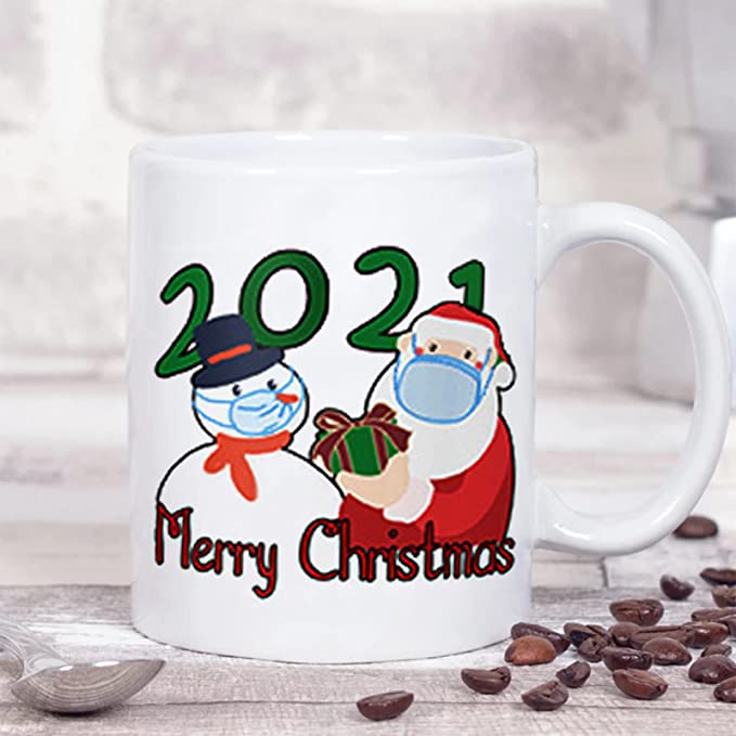 Photo 1 of 2021 Christmas Coffee Mug,Funny Christmas Holiday Coffee Cup, Coffee Mug-Mug in Decorative Christmas Gift Box,11 Oz (Style 1)

