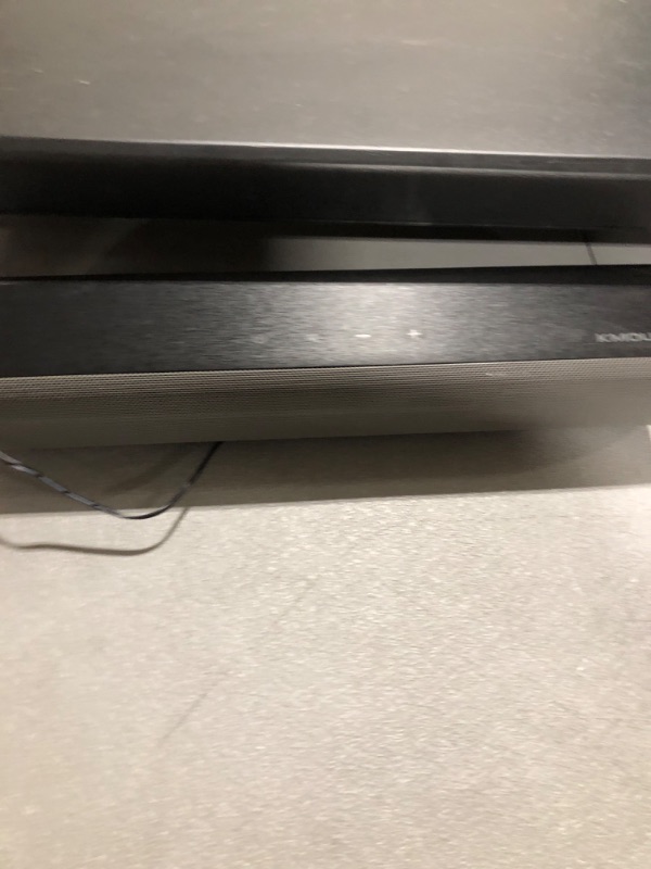 Photo 1 of KMOUK Soundbar, Sound Bar for Small TV, Bluetooth 5.0, Mini Sound bar for PC/Home Theater, 2.0 Channel, 3 Equalizer Mode Audio, Optical/Aux/RCA Connection, Wired Gaming Speaker with 3D Surround Sound
