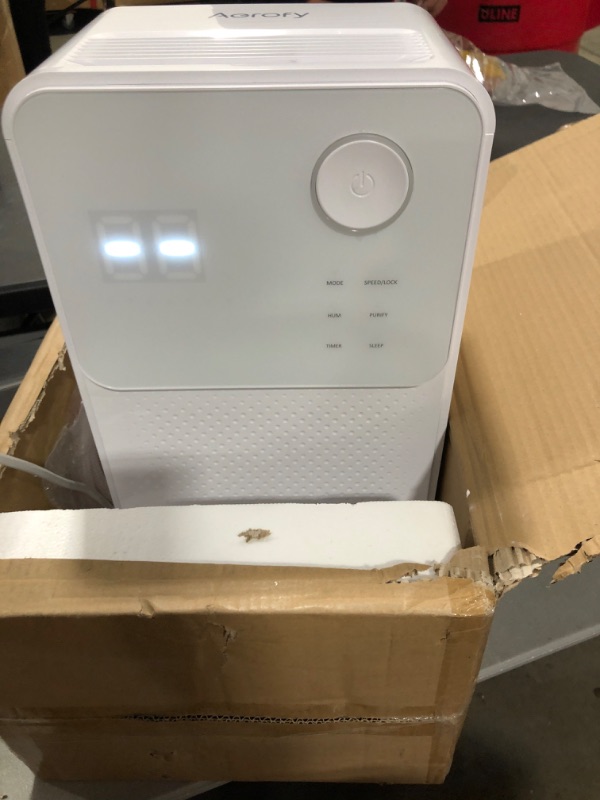 Photo 3 of 3000 Sq. Ft Dehumidifier for Bathroom Basements Home RV, Aerofy Dehumidifiers with Drain Hose, Upgraded ION & Sleep Mode, 3 Dehumidification Modes, 24H Timer, Smart LCD Touch Panel, Auto Shut Off