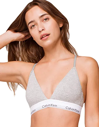 Photo 1 of Calvin Klein Women's Modern Cotton Lightly Lined Triangle Wireless Bralette - M
