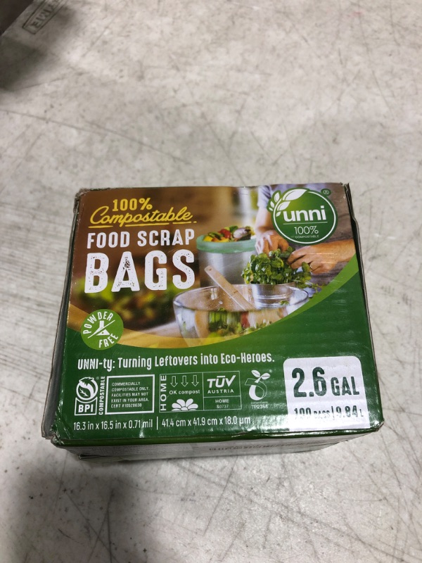 Photo 1 of 100% compostable food scrap bags 2.6gal - 100 bags