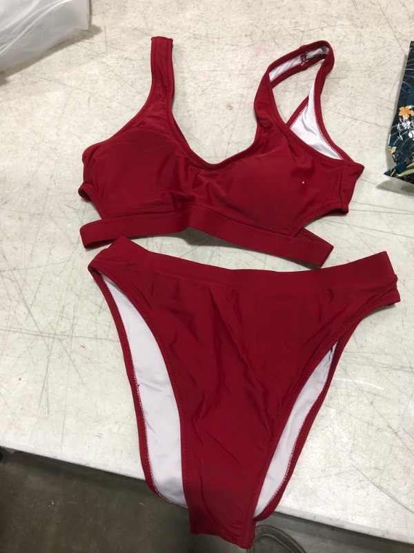 Photo 1 of Blooming Jelly 2 piece red swimsuit - S