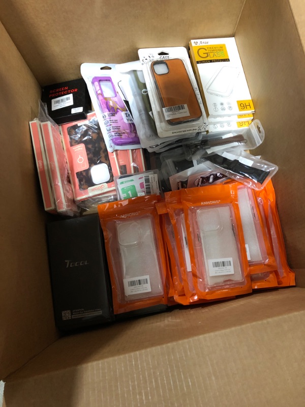 Photo 6 of Large box lot of phone cases, smart watch bands, tablet cases, screen protectors, etc. All brand new. Various styles and compatibilities. Sold as is.