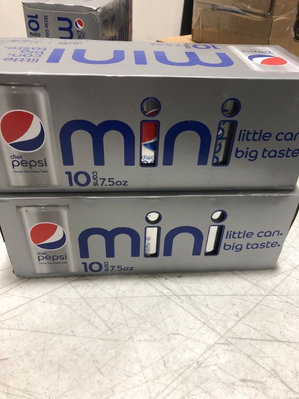 Photo 2 of 2 packs of Diet Pepsi- 10 cans 7.5 oz