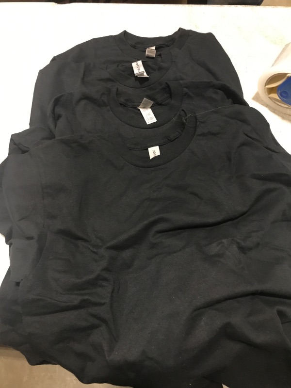 Photo 1 of 4 pair long size M black shirts 