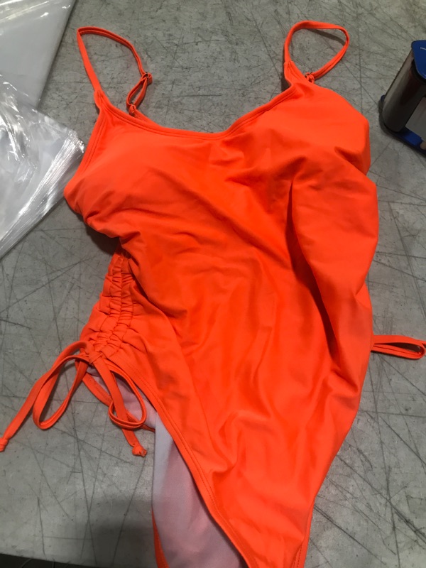 Photo 1 of 2 XL orange 1 piece swimsuit 