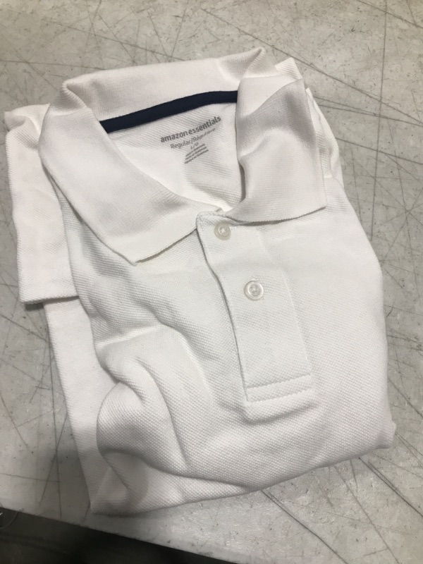 Photo 1 of Amazon Essentials regular L white polo 