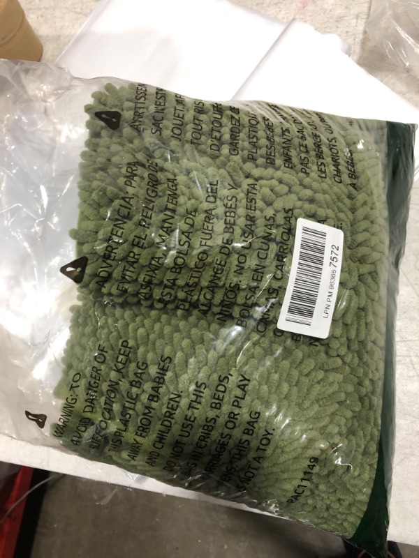 Photo 1 of 2 piece olive green drying carpet for restroom 