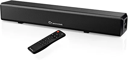 Photo 1 of Wohome Small Sound Bars for TV, 50W 16-Inch Ultra Slim Mini Surround Soundbar Speakers System with Wireless Bluetooth 5.0 Optical AUX USB Connection, 5EQs, for 4K & HD TVs, Model S66 (16INCH)
