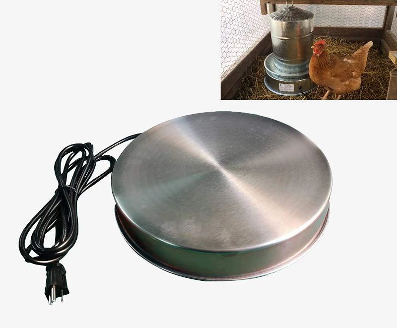 Photo 2 of H&G lifestyles Poultry Drinker Heater Base for Chicken Water Heater for Winter Deicer Heated Base
