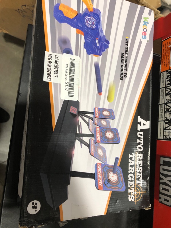 Photo 1 of KKONES Electric Scoring Auto Reset Shooting Digital Target with Foam Dart Toy Gun for Nerf Guns Shooting Target,Shooting Toys for Age of 3 4 5 6+ Years Old Kid Boys Girls
