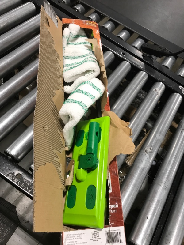 Photo 1 of Quick Shine Sustainable Hard Surface Floor Mop Kit with 3 Mop Pads  Hardwood, Luxury Vinyl Plank, Tile & Laminate| Use Wet + Dry | Perfect to Apply Finish | Squirt, Spread, Done Mop with 3 Refill Pads. Floor finish not included.