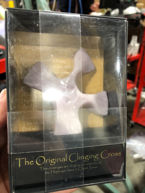 Photo 2 of 4" Original Clinging Cross | New Spring Color! | Beautiful Light Vervain Purple | By Not So Plain Jane | Christian Home Goods
