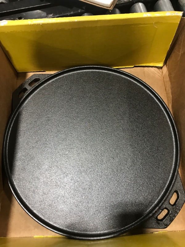 Photo 3 of Lodge Cast Iron Cook-It-All Kit. Five-Piece Cast Iron Set includes a Reversible Grill/Griddle 14 Inch, 6.8 Quart Bottom/Wok, Two Heavy Duty Handles, and a Tips & Tricks Booklet. Cast Iron Set + Dutch Oven Tool