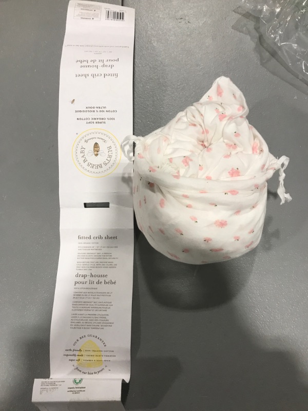 Photo 1 of Burt's Bees Baby - Fitted Crib Sheet, Girls Boys & Unisex 100% Organic Cotton Crib Sheet for Standard Crib & Toddler Mattresses Pink Garden Crib Sheet