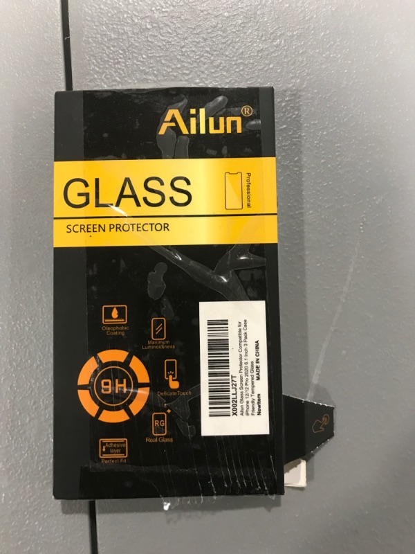 Photo 2 of Ailun Glass Screen Protector for iPhone 12/12 Pro 2020 6.1 Inch 3 Pack Case Friendly Tempered Glass