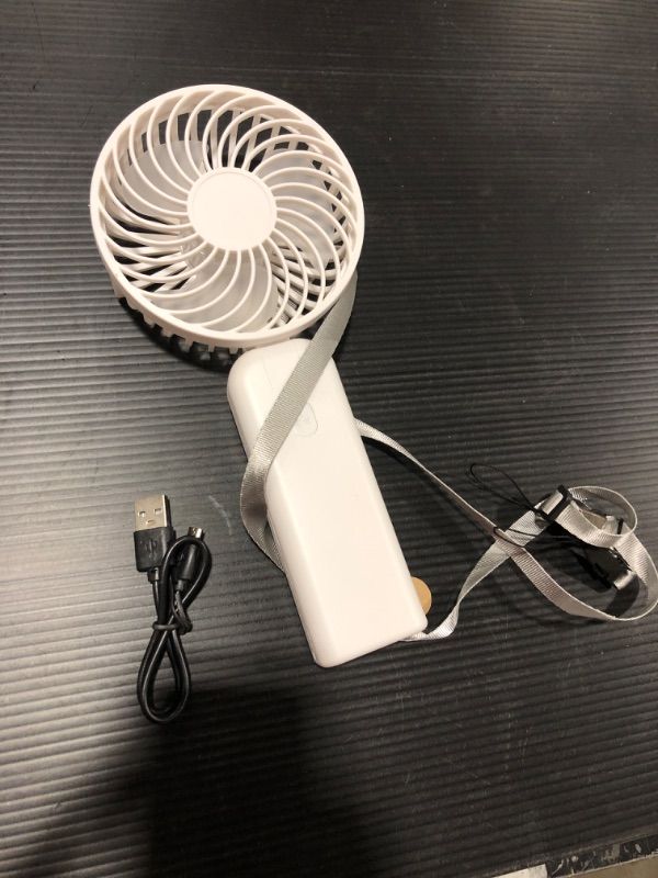 Photo 3 of Portable Handheld Fan, Small Personal Fan, DARKBEAM 4in1 Hand Held Foldable Desk Hanging Neck Fans Rechargeable Battery Operated, USB Fan with Phone Stand Mini for Travel, Camping, 26H Working/3 Modes 