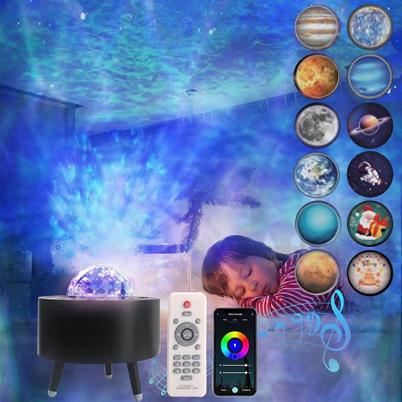 Photo 1 of Galaxy Projector,Light Projector for Bedroom, Skylight Projector with Remote Control Built-in Bluetooth Speaker, Room Projector for Baby, Kids, Adults,Gaming Room, Mood Ambiance, Gifts 