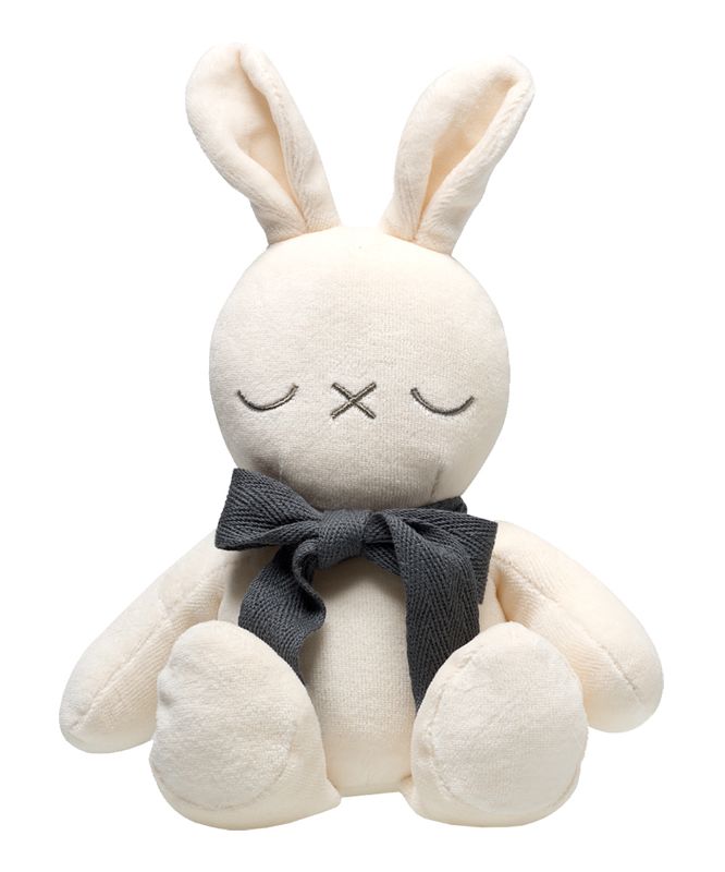 Photo 1 of Eco by Naty Stuffed Animals White - White Bowtie Bunny Plush Toy
