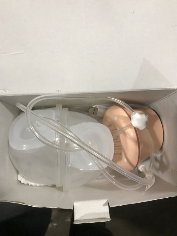 Photo 2 of IKARE Double Wearable Breast Pump Hands Free, Portable Electric Breastfeeding Pump with 3 Mode & 9 Levels, Rechargeable Milk Pump with LCD Display & Soft Light, 24mm Flange, Super Quiet.