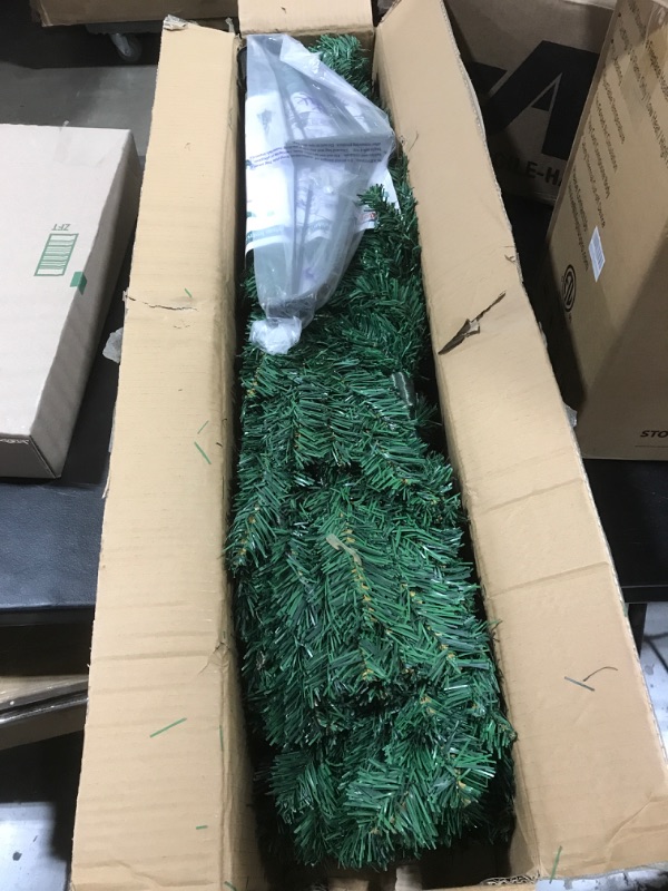 Photo 2 of 6 Ft Premium Christmas Tree with 1200 Tips for Fullness - Artificial Canadian Fir Full Bodied Christmas Tree with Metal Stand, Lightweight and Easy to Assemble 6FT