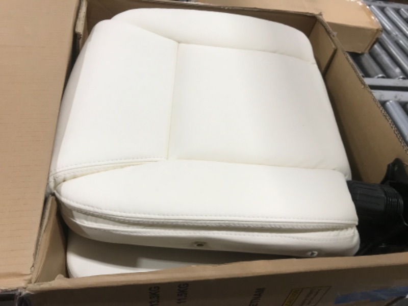 Photo 1 of Amazon Basics Classic Puresoft Padded Mid-Back Office Computer Desk Chair with Armrest - Cream (PARTS ONLY)