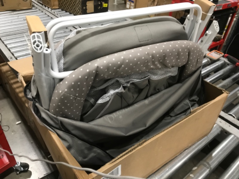 Photo 2 of Dream On Me Traveler Portable Bassinet In Grey, Lightweight And Breathable Mesh Design, Easy To Clean And Fold Baby Bassinet - Carry Bag Included
